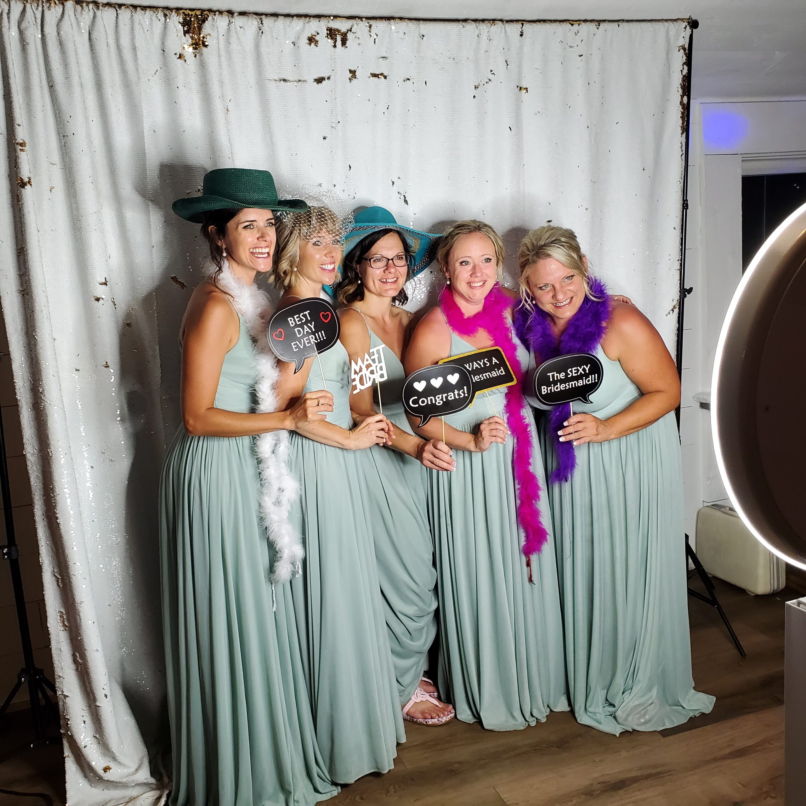 The Bridesmaids at the photo booth